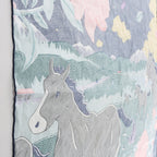Hermès Carré 70 "Drunk by the wind" Silk handkerchief in Gray