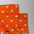 Hermès Carré 70 "Hermes Tea Time" Silk handkerchief in Orange
