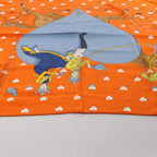 Hermès Carré 70 "Hermes Tea Time" Silk handkerchief in Orange