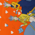 Hermès Carré 70 "Hermes Tea Time" Silk handkerchief in Orange