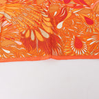 Hermès Carré 70 "MILLEFLEURS DU MEXIQUE" Silk handkerchief in Orange