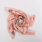 Hermès Carré 70 "Pampa prairie" Silk handkerchief in Pink