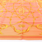 Hermès Carré 70 "VINTAGE CROWN" Silk handkerchief in Orange