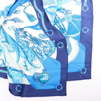 Hermès Carré 70 "soleil de soie" Silk handkerchief in Blue