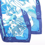 Hermès Carré 70 "soleil de soie" Silk handkerchief in Blue