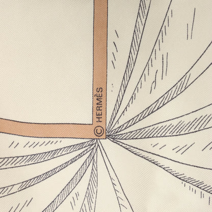 Hermès Carré 90 "A LA GLOIRE DE LA CUISINE FRANCAISE" Silk handkerchief in Blue