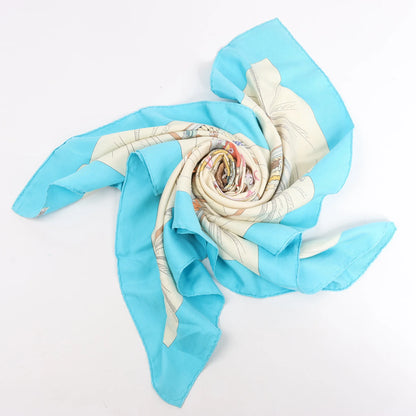 Hermès Carré 90 "A LA GLOIRE DE LA CUISINE FRANCAISE" Silk handkerchief in Blue