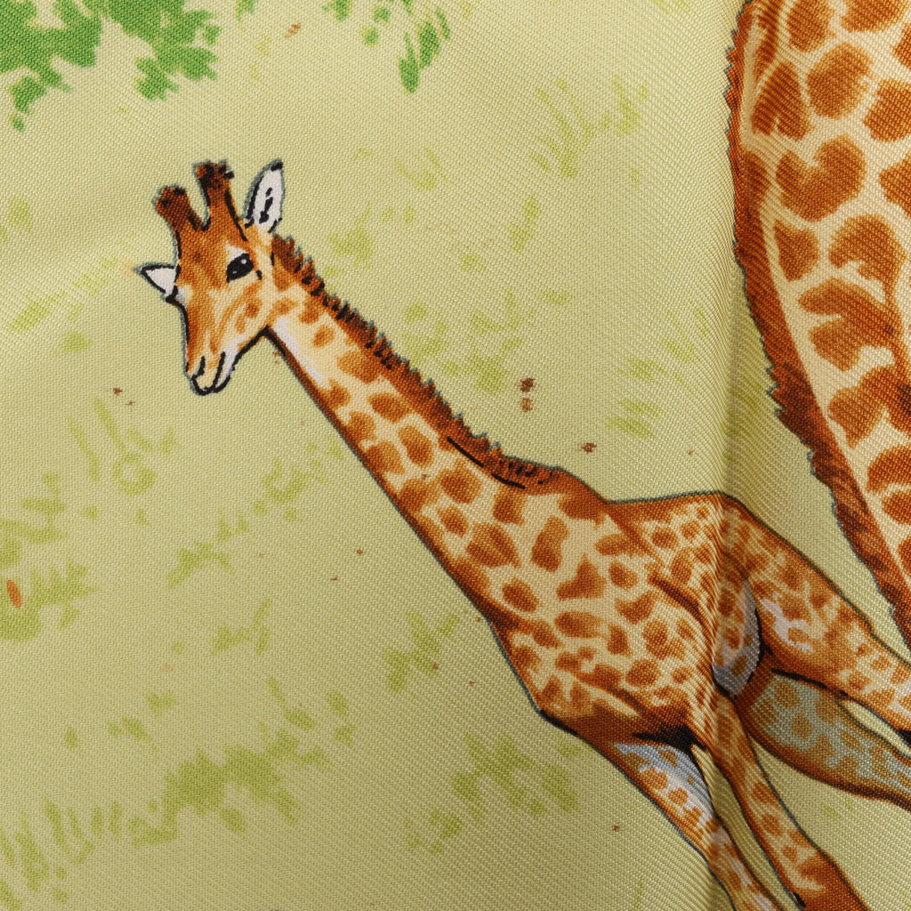 Hermès Carré 90 "AFRICA" Silk handkerchief in Brown