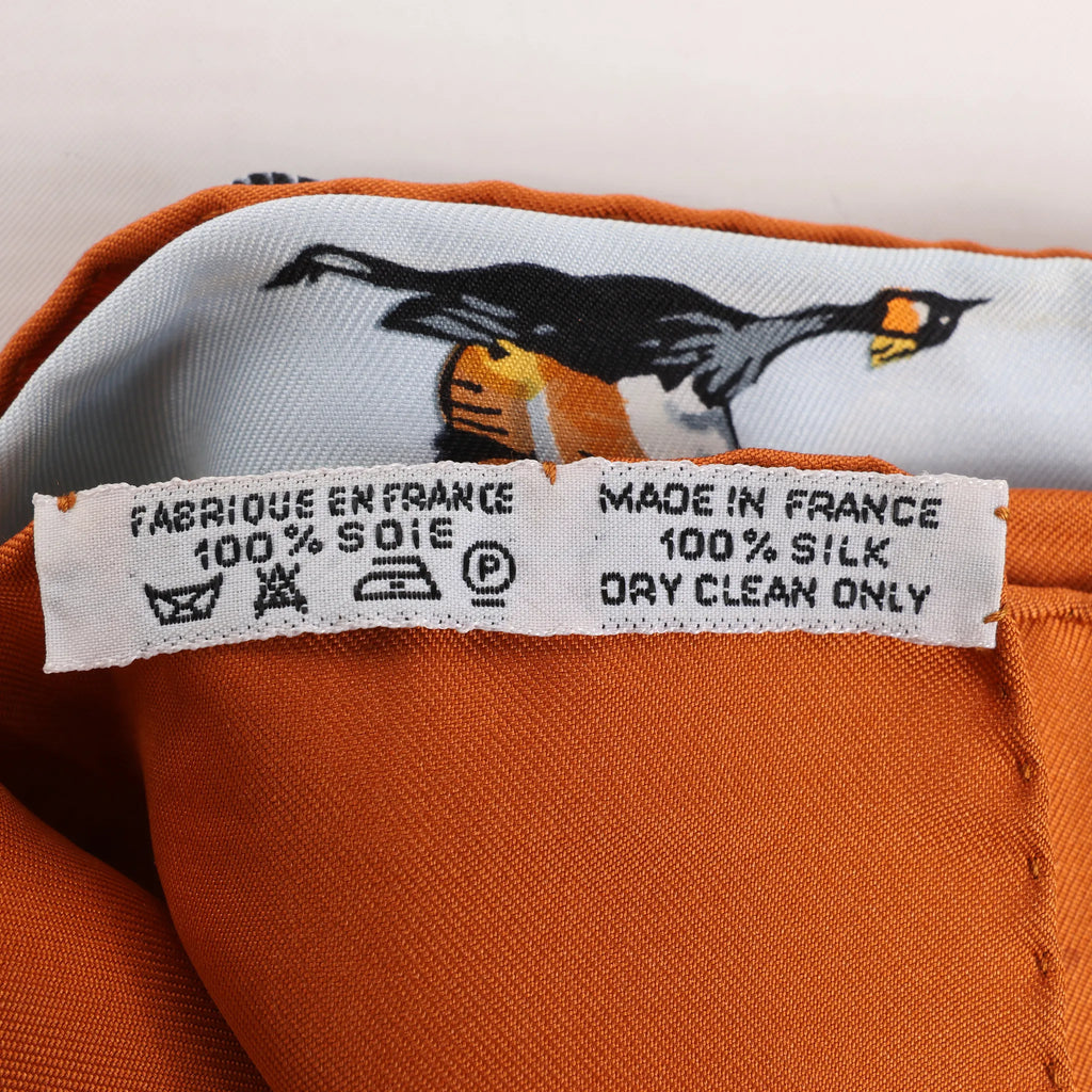 Hermès Carré 90 "AFRICA" Silk handkerchief in Brown