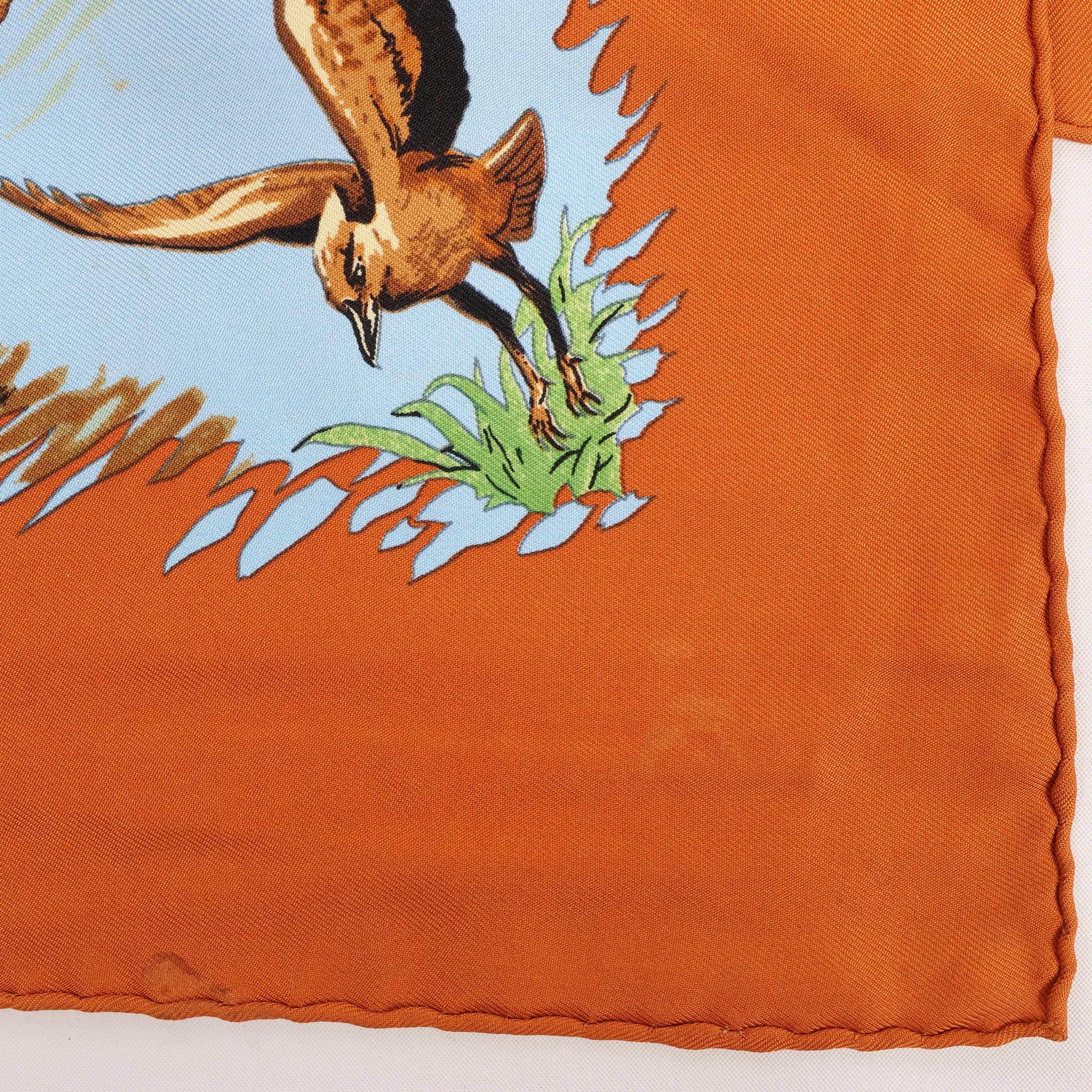 Hermès Carré 90 "AFRICA" Silk handkerchief in Brown