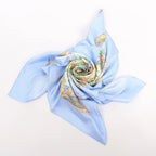 Hermès Carré 90 "AMAZONIA" Silk handkerchief in Blue