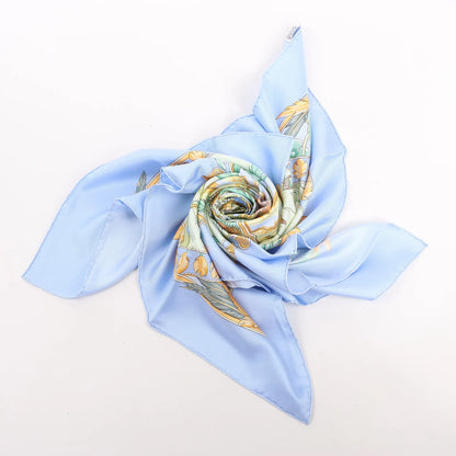 Hermès Carré 90 "AMAZONIA" Silk handkerchief in Blue