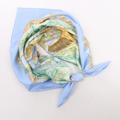 Hermès Carré 90 "AMAZONIA" Silk handkerchief in Blue