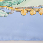 Hermès Carré 90 "AMAZONIA" Silk handkerchief in Blue