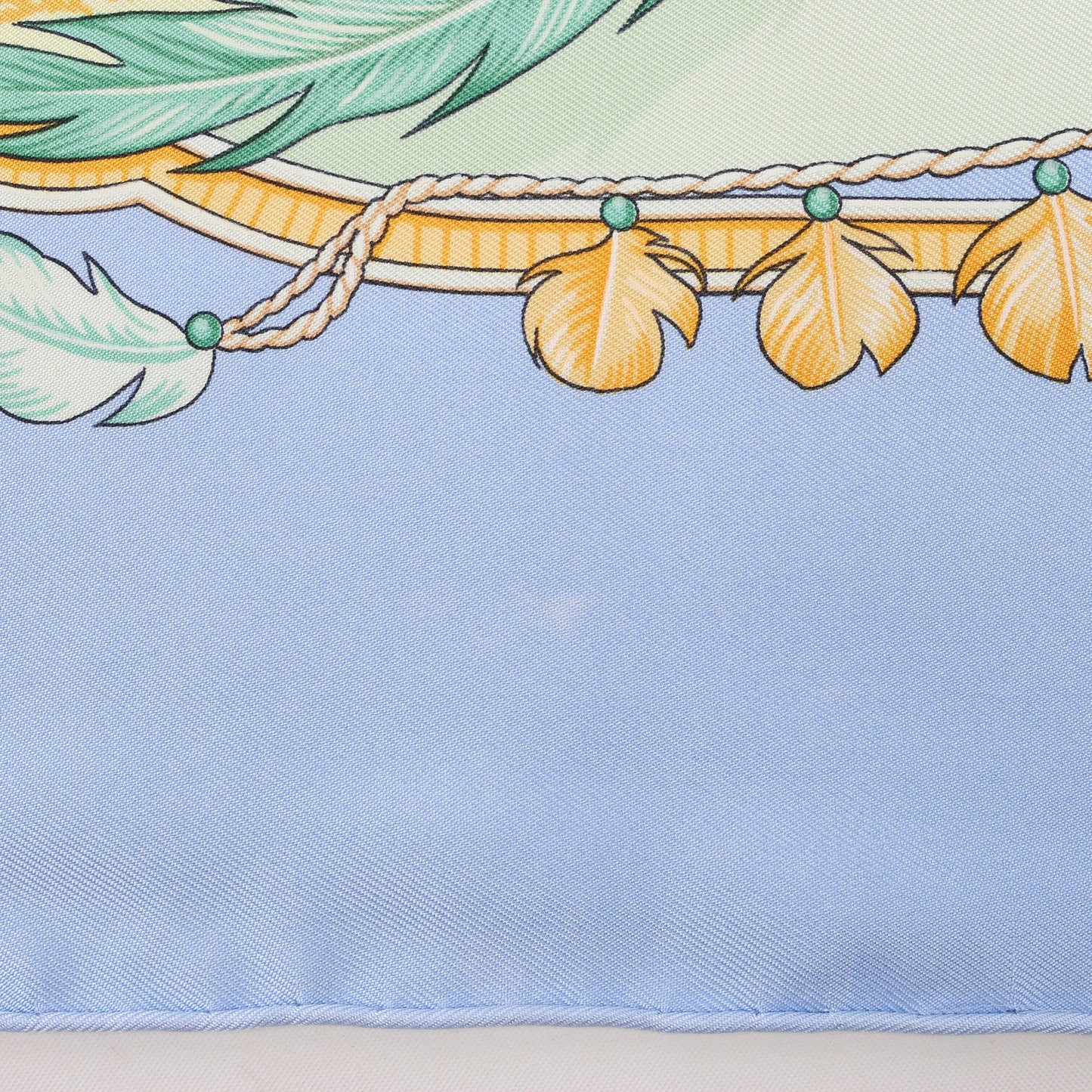 Hermès Carré 90 "AMAZONIA" Silk handkerchief in Blue