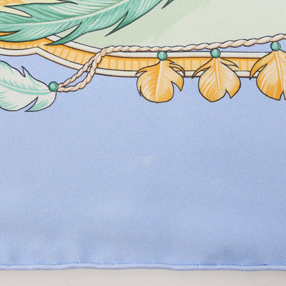 Hermès Carré 90 "AMAZONIA" Silk handkerchief in Blue