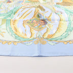 Hermès Carré 90 "AMAZONIA" Silk handkerchief in Blue