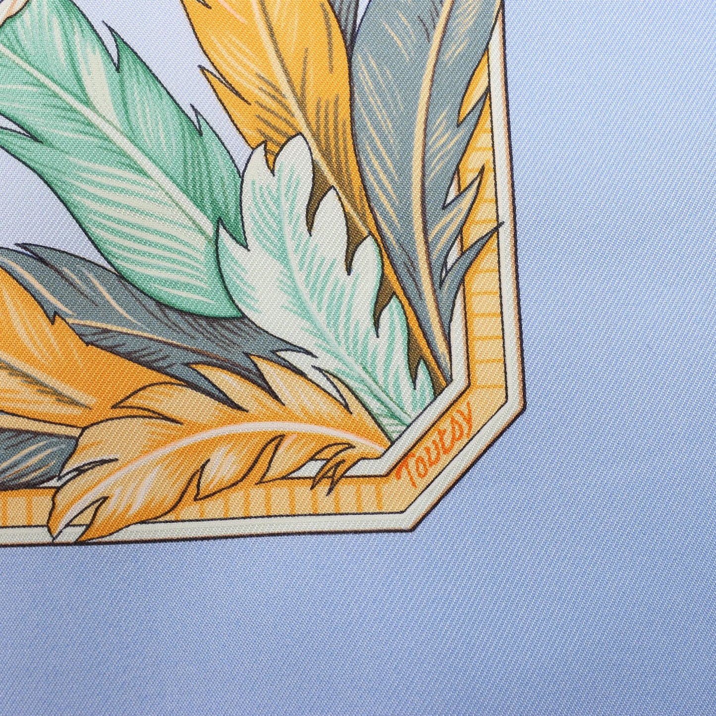 Hermès Carré 90 "AMAZONIA" Silk handkerchief in Blue