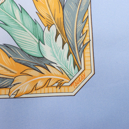 Hermès Carré 90 "AMAZONIA" Silk handkerchief in Blue