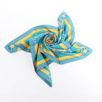 Hermès Carré 90 "ARMETS en PANACHE" Silk handkerchief in Green