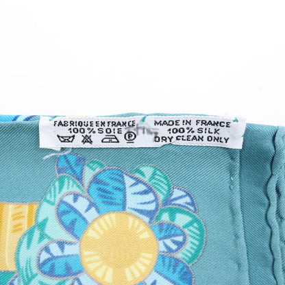 Hermès Carré 90 "ARMETS en PANACHE" Silk handkerchief in Green