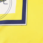 Hermès Carré 90 "ATTELAGE EN ARBALETE" Silk handkerchief in Yellow
