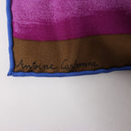 Hermès Carré 90 "AU BOUT DU MONDE" Silk handkerchief in Purple x Red