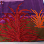 Hermès Carré 90 "AU BOUT DU MONDE" Silk handkerchief in Purple x Red