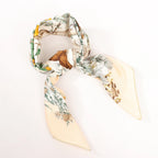 Hermès Carré 90 "AU COEUR DES BOIS" Silk handkerchief in Beige