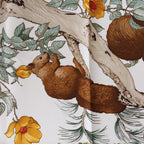 Hermès Carré 90 "AU COEUR DES BOIS" Silk handkerchief in Pink