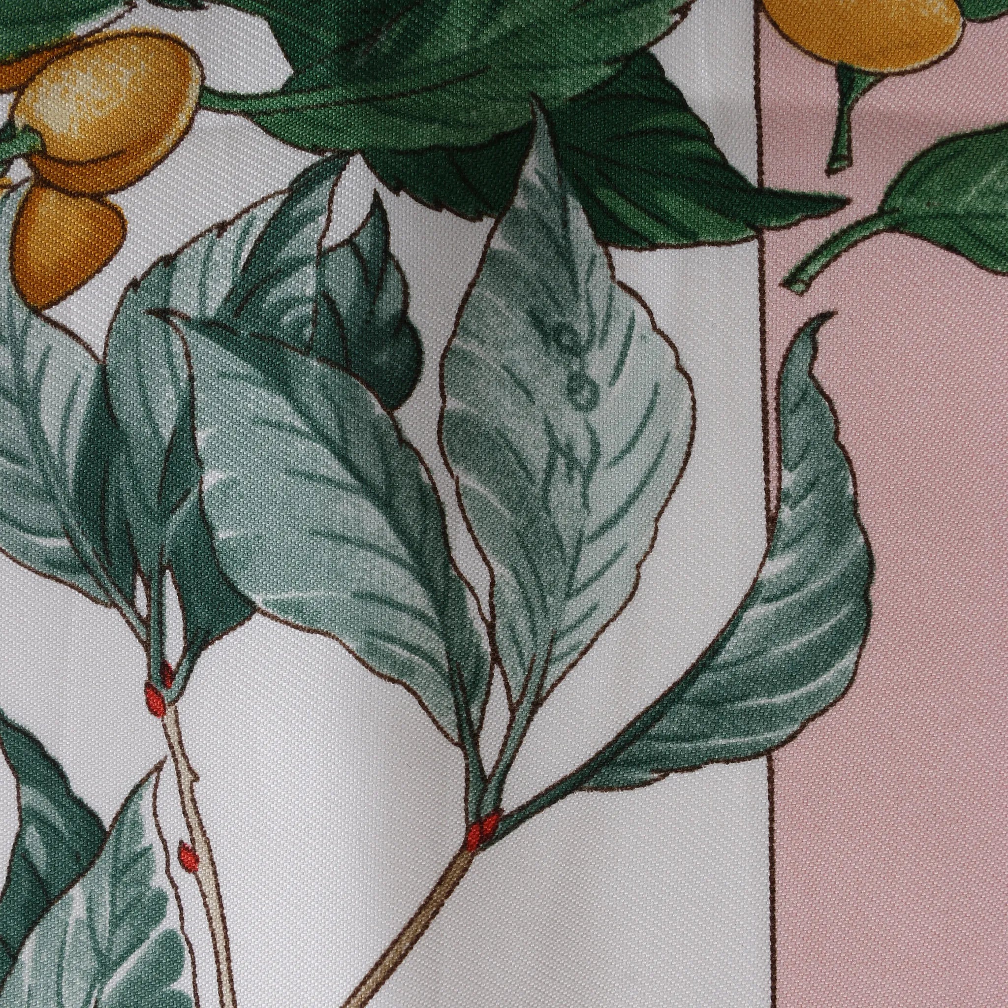 Hermès Carré 90 "AU COEUR DES BOIS" Silk handkerchief in Pink