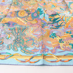 Hermès Carré 90 "AU FIL DU CARRE" Silk handkerchief in Multicolor