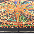 Hermès Carré 90 "AUX PAYS DES EPICES" Silk handkerchief in Black
