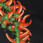 Hermès Carré 90 "AUX PAYS DES EPICES" Silk handkerchief in Black