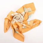 Hermès Carré 90 "AZVLEJOS" Silk handkerchief in Orange