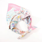Hermès Carré 90 "Academia" Silk handkerchief in Pink