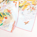 Hermès Carré 90 "Academia Ipica" Silk handkerchief in Orange