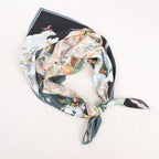 Hermès Carré 90 "Academia Ipica" Silk handkerchief in Gray