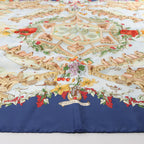 Hermès Carré 90 "Au Pays de Cocagne" Silk handkerchief in Navy Blue