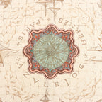Hermès Carré 90 "Azulejos" Silk handkerchief in Brown