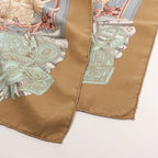 Hermès Carré 90 "Azulejos" Silk handkerchief in Brown