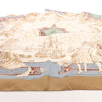Hermès Carré 90 "Azulejos" Silk handkerchief in Brown