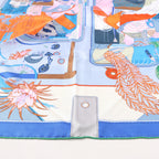 Hermès Carré 90 "BAGAGE A MAIN" Silk handkerchief in Blue