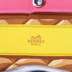 Hermès Carré 90 "BEAUTE COMPOSEE" Silk handkerchief in Orange