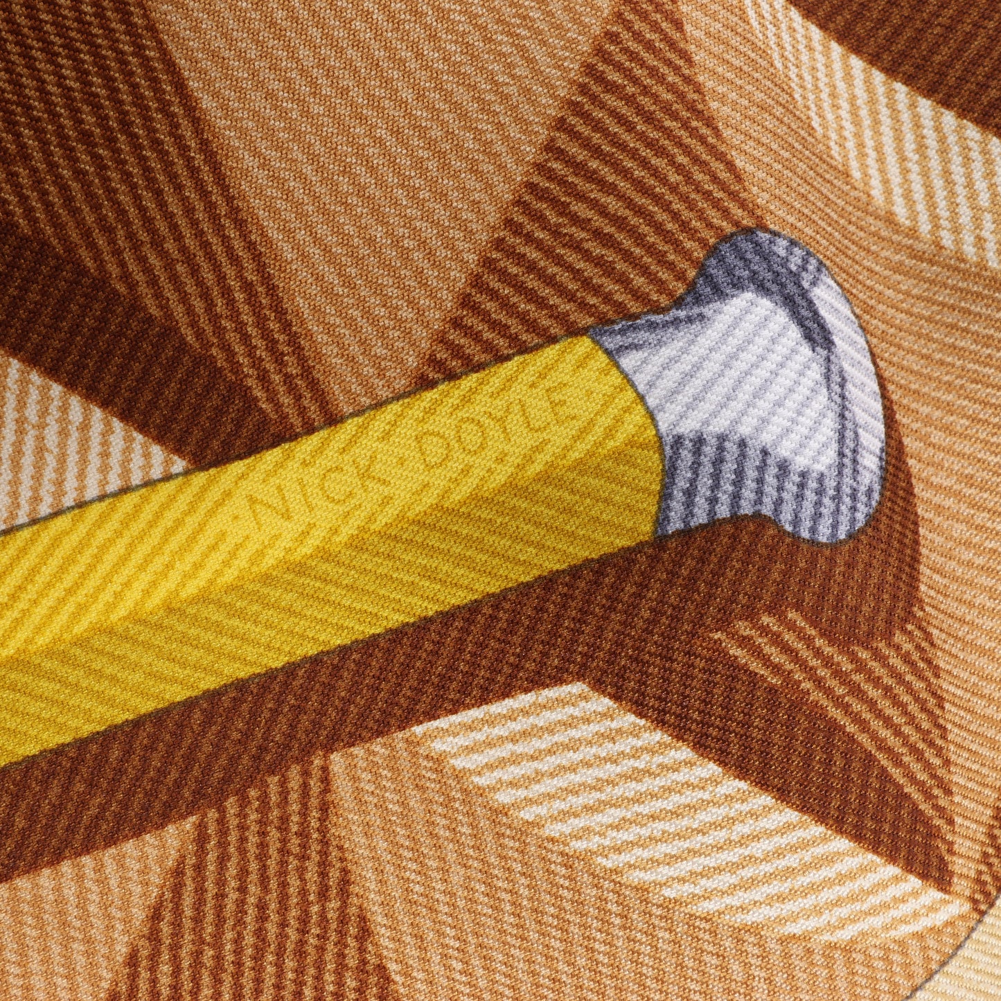 Hermès Carré 90 "BEAUTE COMPOSEE" Silk handkerchief in Orange