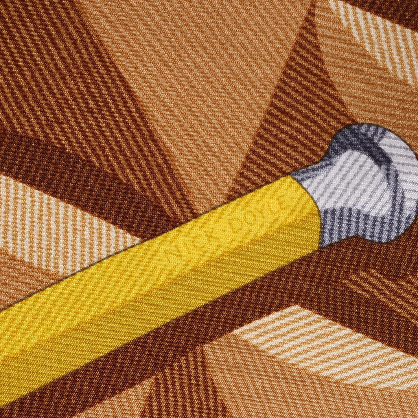 Hermès Carré 90 "BEAUTE COMPOSEE" Silk handkerchief in Orange