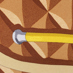 Hermès Carré 90 "BEAUTE COMPOSEE" Silk handkerchief in Orange