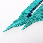 Hermès Carré 90 "BONSAI" Plissé Scarf Silk in Blue