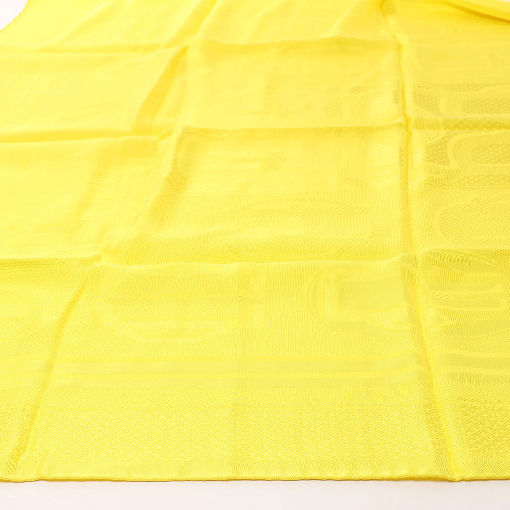Hermès Carré 90 "BOVCLERIE MODERNE" Silk handkerchief in Yellow