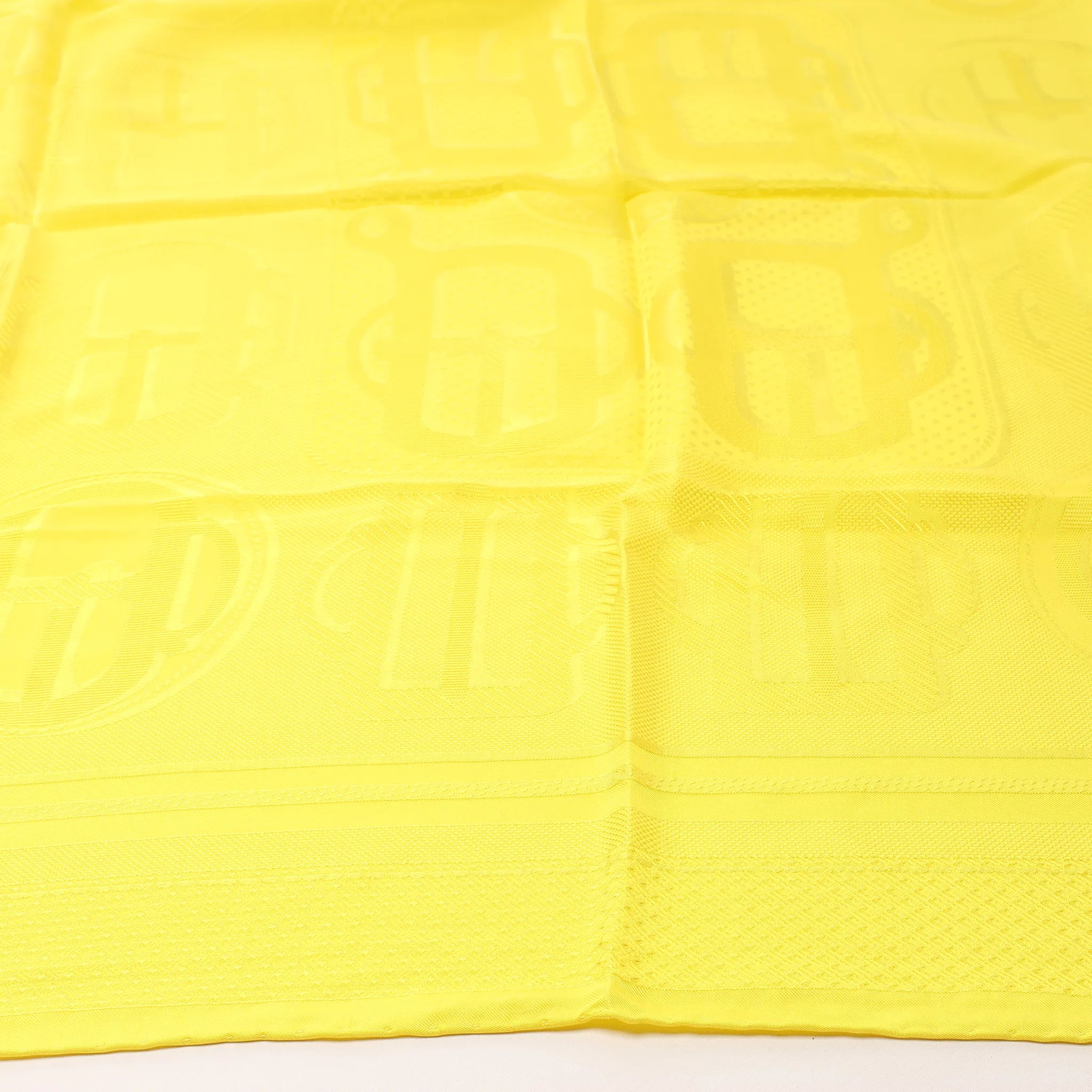 Hermès Carré 90 "BOVCLERIE MODERNE" Silk handkerchief in Yellow